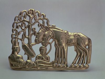 Belt buckle, from the Siberian collection of Peter I, 6th-5th century BC by Scythian